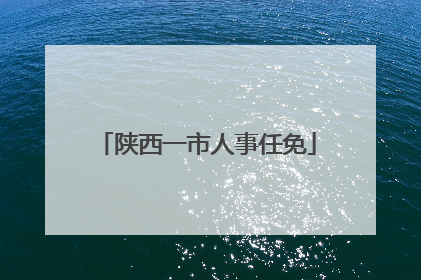 陕西一市人事任免