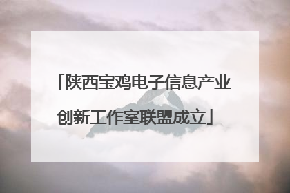 陕西宝鸡电子信息产业创新工作室联盟成立