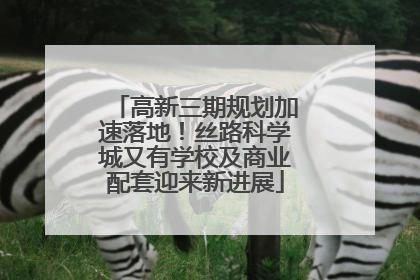 高新三期规划加速落地！丝路科学城又有学校及商业配套迎来新进展
