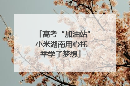 高考“加油站” 小米湖南用心托举学子梦想