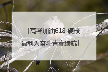 高考加油618 硬核福利为奋斗青春续航