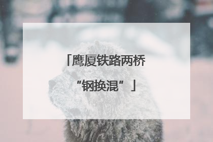 鹰厦铁路两桥“钢换混”