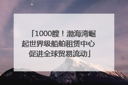 1000艘！渤海湾崛起世界级船舶租赁中心 促进全球贸易流动