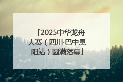 2025中华龙舟大赛（四川·巴中恩阳站）圆满落幕
