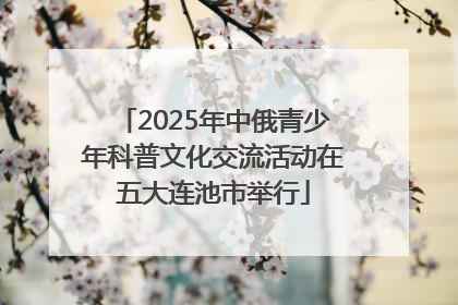 2025年中俄青少年科普文化交流活动在五大连池市举行