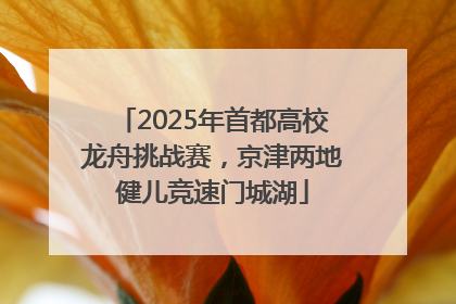 2025年首都高校龙舟挑战赛，京津两地健儿竞速门城湖