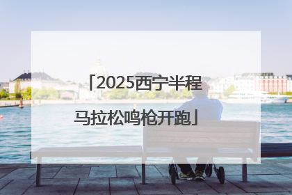 2025西宁半程马拉松鸣枪开跑